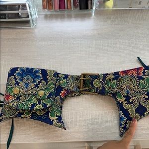 Beautiful blue belt bag.